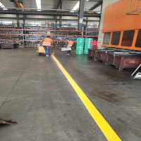 蘇州廠區消防車道、工廠走道標志線施工、行車道地面畫線價格